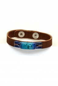 Skinny Glass & Suede Bracelet